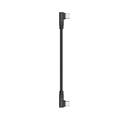 ALOGIC Elements Pro Right-Angle USB-C to USB-C Cable 25cm, Right Angle USB Type-C Fast Charging & Data Cable, USB-C Male to USB-C Male, Short Cable for Phones, Tablets & Laptops