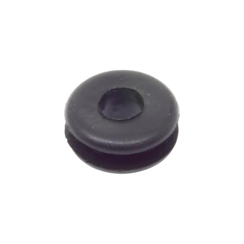 24 PCS - Buna-N Rubber Push-in Grommet - Inner Diameter 1/4", Outer Diameter 5/8", Fits Panel Hole 7/16", Fits Panel Thickness 1/8"