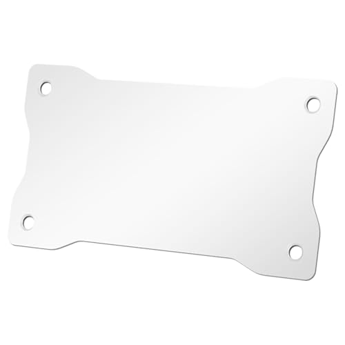 AUTO-VOX White Metal Plate for Solar Magnetic Backup Camera:All Weather Durable White Iron Bracket, Stable Rear Mounting, Compatible with Aluminum/Fiberglass RV, Trailer, Camper, Truck