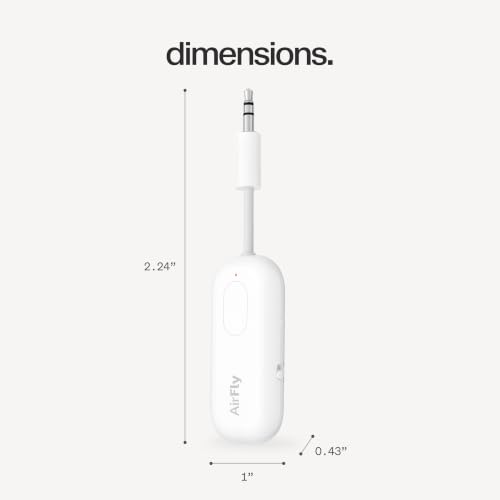 Twelve South AirFly Pro, Bluetooth Wireless Audio Transmitter, White - color: White, style: AirFly Pro