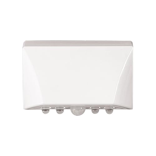 White Motion Sensor Night Light - Auto On/Off with PIR Detection, 3-Way Mount (Magnetic/Adhesive/Screw) for Front Door Keyhole, Hallway, Stairs, Cabinet in The Dark (White 1PC) - color: WHITE 1PC