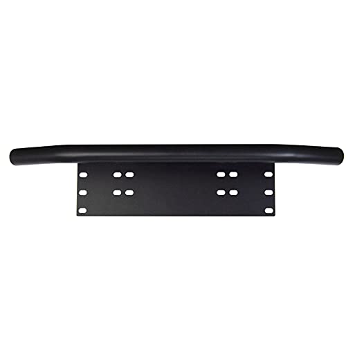 Willpower Universal Led Light Bar Mounting Bracket Front License Plate Mounting Bracket Holder License Plate Frame Bracket Front Bull Bar Bumper for Off Road Lights LED Work Light Bar Black - size: A Black