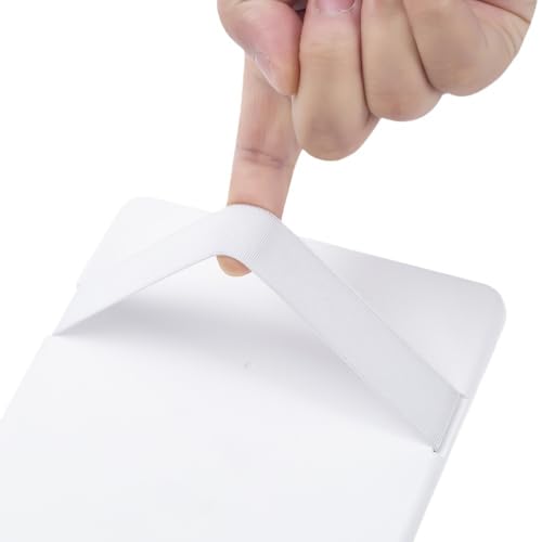 Universal Car Sun Visor Vanity Mirror with LED Lights & Touch Dimming - color: White