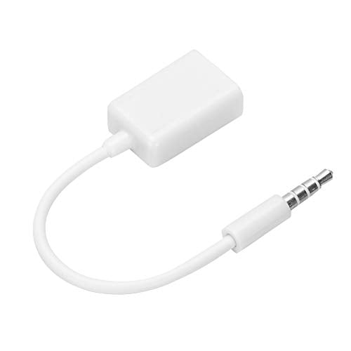 3.5mm Jack to USB Audio Adapter, 3.5mm Male Jack Plug to USB Female Converter Cable Cord AUX Audio Car Jack Cable Adapter for Music Player