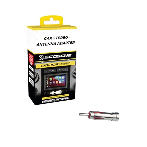 Scosche MDAB Compact Micro/Delco Antenna Adapter for Aftermarket Car Stereo Compatible with Select 1985-2013 GM and Import Vehicles - Radio Antenna Adapter - Car Audio Adapter - See Guide for Vehicles - style: Antenna Adapter Only