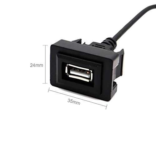 MOTONG Male to Female USB Cable Adapter for Toyota VIOS/ALTIS (32 * 20mm)