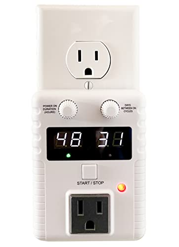 Charge-O-Matic: Automatic Charging Timer for Any Battery-Powered Equipment | Custom Cycles 1-99 Hours On / 1-99 Days Off | ETL Certified | No Wi-Fi Required