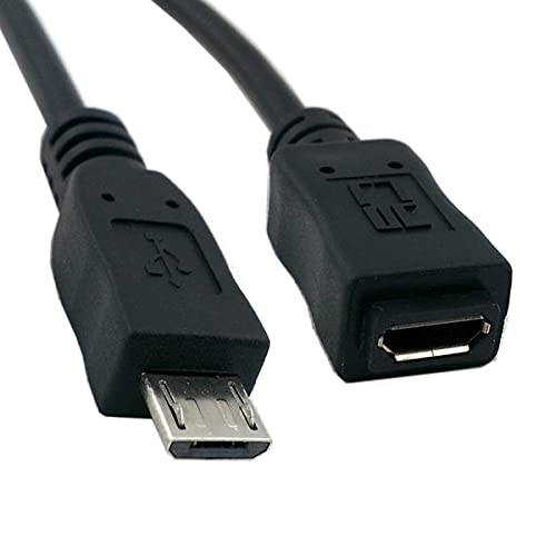 chenyang Micro USB 2.0 Extension Cable,Micro USB 5Pin Male to Female Data Charging Extension Cable for Dash Cam/GPS/Camera 4.92FT/1.5M - size: 4.92FT