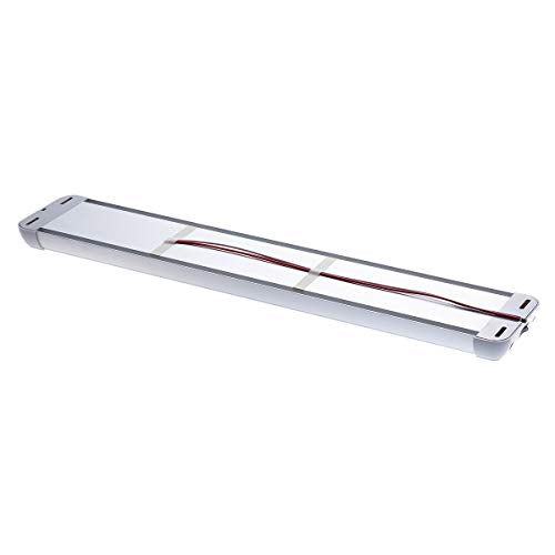 Raycharm RV Enclosed Trailer Interior LED Scene Light, 22.0" x 3.9" Aluminum Housing, 6000K Cool-White Large Spaces Illuminating, High-Output Low Ampere Draw, On/Off Rocker Switch, 12V-24V DC, 1-Pack - size: 22.0" x 3.9"