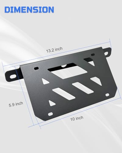 License Plate Bracket for Bronco, Steel Front License Plate Frame No-Drilling License Plate Bracket Compatible with Ford Bronco 2021;2022;2023;2024;2025; 2026 Standard Plastic Bumper Bronco - size: Upgrade For Bronco Plastic Standard Bumper