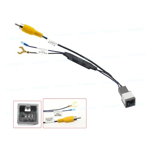 8 Pin for Mitsubishi Outlander ASX GF GG ZJ 2013-2020 Car Radio Stereo OEM Reverse Parking Rearview Back UP Camera Video Input RCA Adapter Converter Male Plug - style: Male