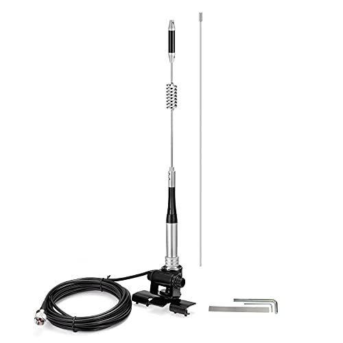 Bingfu Vehicle Mobile Ham Radio Antenna VHF UHF 136-174MHz 400-470MHz - color: Lip Mount Antenna Kit 29.5inch