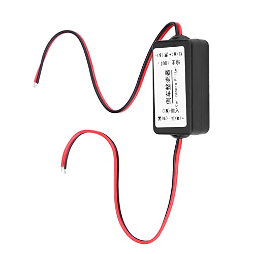 Generic 12V DC Car Rearview Camera Power Relay Capacitor Filter Rectifier for Solving Screen Jitter Black Screen Issue Fits German Cars