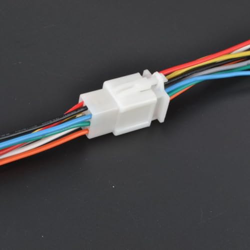 9-Pin Auto and Motorcycle Accessories Connector with Cable Male&Female Plugs AWG Wire Terminal Connectors Plug Auto Electrical Wire Pack of 5 - size: 9 pin
