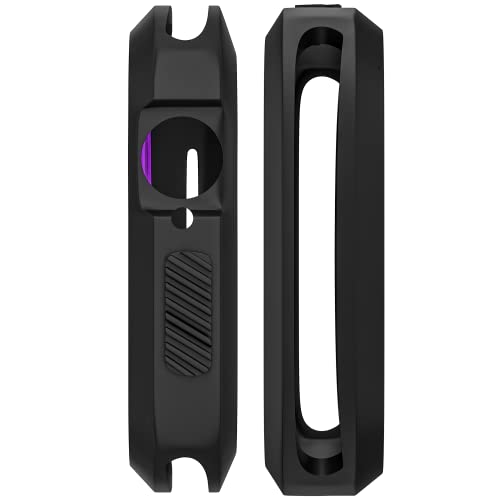 D & K Exclusives Compatible with Apple Watch 42mm Case, Shockproof Sport Protective Bumper Case for iWatch Women Men Kids GPS iWatch Series 3/2/1, Black, Purple - color: Black, Purple