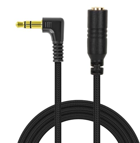 ienza 12Ft Long 3.5mm TRS Male to TRS Female Microphone/Headphone/Speaker Audio Extension Cable Compatible with Rode, Boya, Mova, Takstar, Comica, Sairen, DJI Mic 2, Canon, Nikon & More