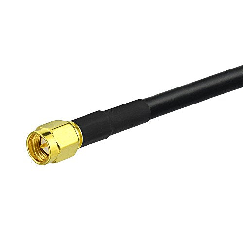 BINGFU Ham Radio Antenna Extension Relocation Cable SMA Male to Female RG58 Coaxial Jumper Cable 1m 3 feet for BaoFeng Wouxun Icom Yaesu Vertex Standard Horizon Marine VHF Ham Radio