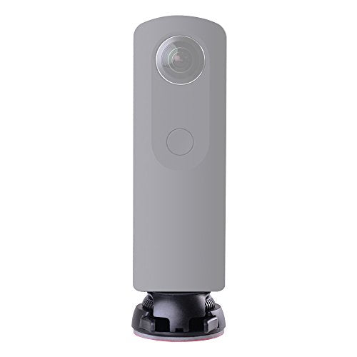 Andoer Quick Release Mount Holder Including Buckle + Flat and Curved Base Adhesive Tape for Samsung Gear 360 Camera for Ricoh Theta S/SC/M15 & Sports Action Panoramic Camera w/ 1/4" Screw Hole