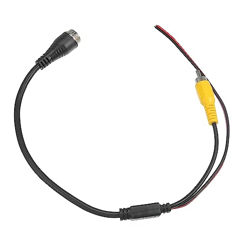 X AUTOHAUX Car Camera Adapter 4 Pin to RCA M12 Male to AV Male 1pcs