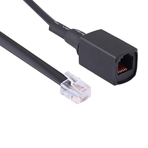 1.5m 6-Pin Radio Accessory Extension Cable for Yaesu Radio Walkie Talkie Mic, Premium Quality, Removable Separation, Outdoor Indoor Use