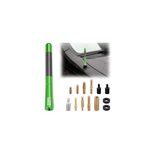 BESULEN 4.7 Inch Car Short Antenna, American Flag Design, Green - color: Green, size: 4.7 Inch