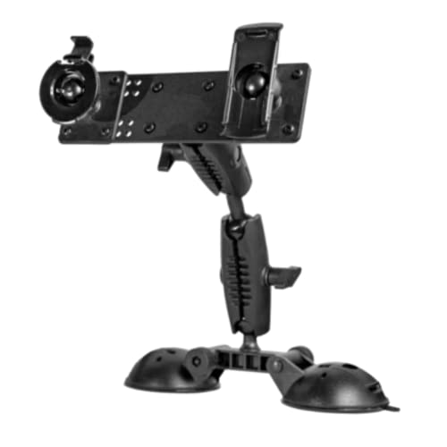 Double Suction Window Mount for Garmin Drivetrack, Alpha 100 and Alpha 200