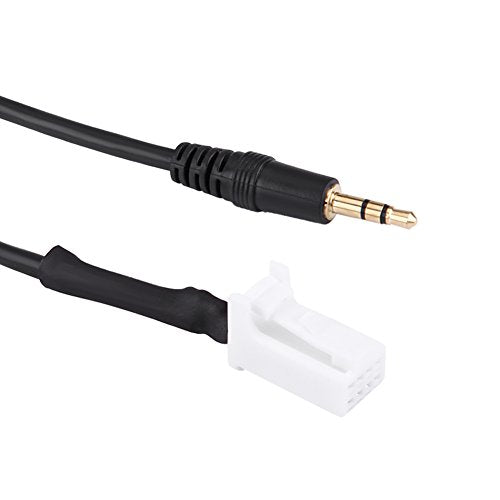 Car AUX Audio Cable,3.5 mm Audio Cable, Audio AUX Input Cable Adapter 8pin Plug 3.5mm Jack Fit for Suzuki Swift Vitra Jimny