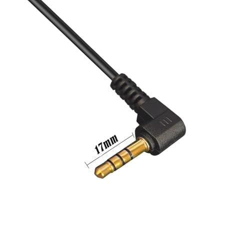 Lengthening(17mm) 4Pole 3.5mm Male to Male TRRS Audio Short Cable (15cm) - style: Double 90Deg