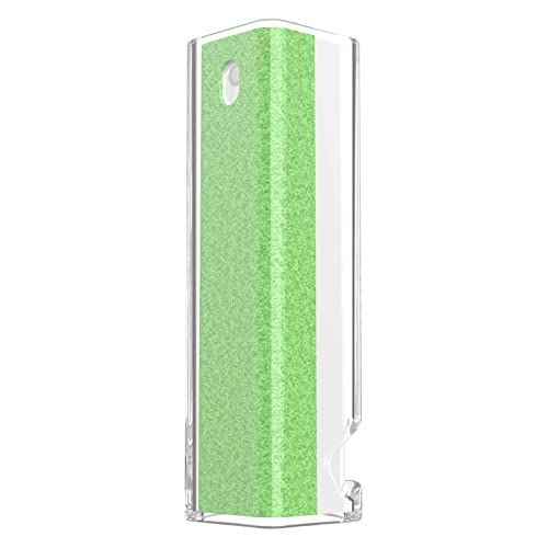 CLICK CLEAN Screen Cleaner Spray with Phone Stand Case & Microfiber - color: Green