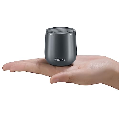INSMY Small Bluetooth Speaker, Waterproof Mini Portable Wireless Speakers - color: Gray