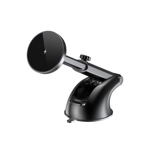15W Car Mount Charger, Magnetic Wireless Suction Cup Vehicle Dashboard Cell Phone Holder with Air Vent Clip, Automotive Interior Windshield Smartphone Charger Mount, Universal Fit (Style D) - color: Style D