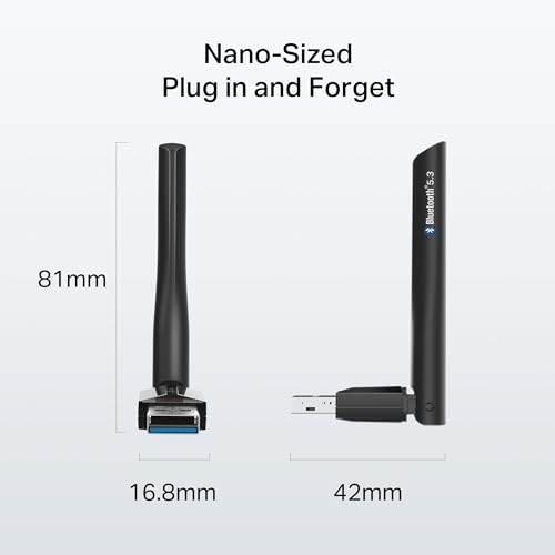 TP-Link USB Bluetooth Adapter for PC, Bluetooth 5.3 USB Long Range Receiver - style: UB500 Plus
