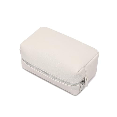 Travel Makeup Bag, Ring Clasp Wristlet Organizer (French Oak) - color: French Oak