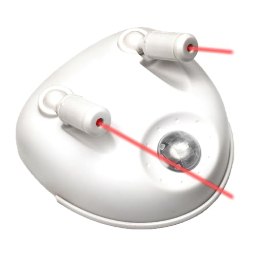 MAXSA 37313 Park Right Dual Laser Garage Parking Guide, White for 2 Cars - color: White, style: AC & Battery Powered