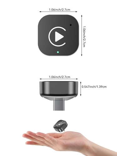 Wireless CarPlay Adapter USB C, Compact Android Auto Dongle - color: Black
