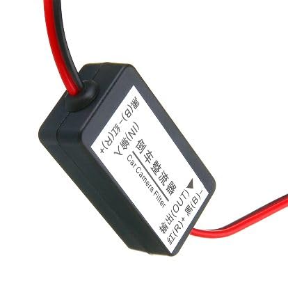 12V DC Car Rear View Rectifier, Power Relay Capacitor Filter Anti-Interference Stabilizer for Backup Camera Rectifier Auto Car Camera Filter Light Modification