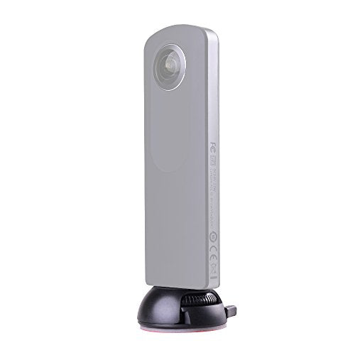 Andoer Quick Release Mount Holder Including Buckle + Flat and Curved Base Adhesive Tape for Samsung Gear 360 Camera for Ricoh Theta S/SC/M15 & Sports Action Panoramic Camera w/ 1/4" Screw Hole