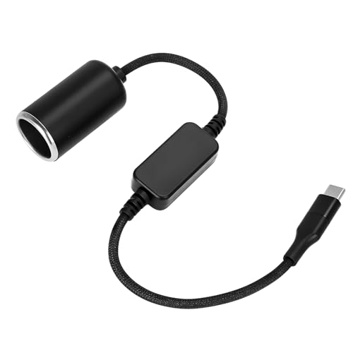 USB-C to 12V Cigarette Lighter Adapter, Car Charger