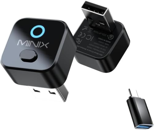 MINIX CA525 2-in-1 Wired to Wireless CarPlay Adapter for iPhone & Android
