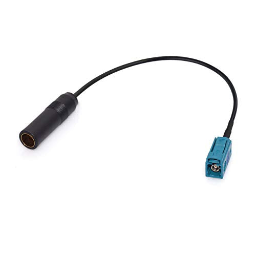 Bingfu Universal Vehicle Car Stereo FM AM Radio Antenna Adapter Cable Fakra Z Female to DIN Socket Connector Cable 15cm 6 inch for Car Stereo Audio HD Radio Head Unit CD Media Player Receiver - color: Fakra Z to DIN Socket 6inch