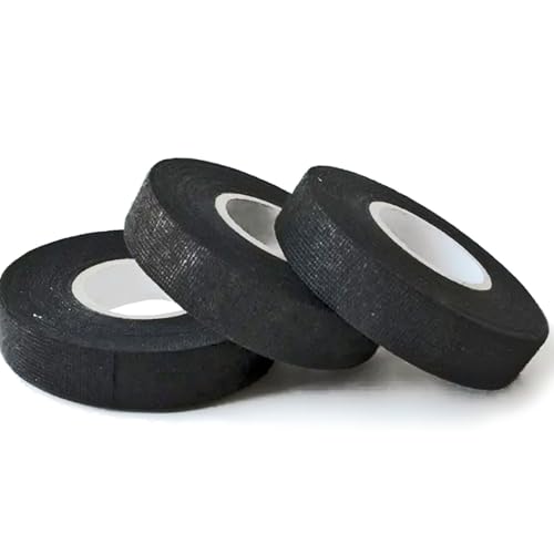 Electriduct Wire Harness Tape 3/4 Inch 100 Feet High Temperature Fleece Wire Loom Tape Self-Adhesive Heat Resistant Cloth Wrap for Automotive Engine Electrical Wiring - style: 100FT