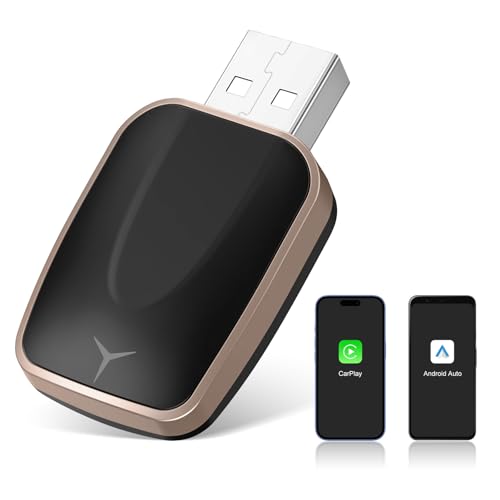 Mini Wireless CarPlay Adapter for iPhone, 2 in 1 CarPlay Wireless Adapter - style: RM-KPL075G