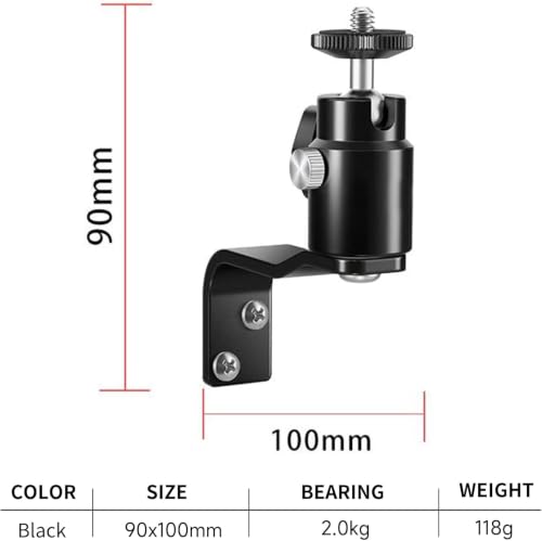E-Shape Camera Wall Mount with 1/4" Screw and 5/8" Stud, 2-Pack - style: E Shape Wall Mount-2 pack