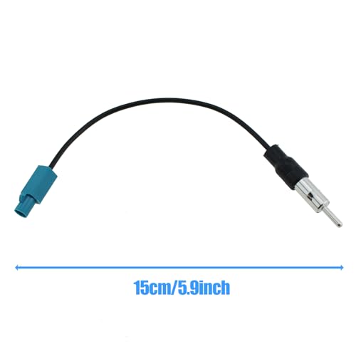 2PCS 15cm Universal Automotive Stereo FM AM Radio Antenna Adapter Cable Fakra Z Head to DIN Plug Connector Vehicle Electronics Accessories