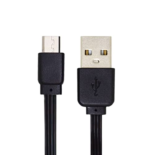 chenyang USB 2.0 Short Flat Cable, USB 2.0 Type A Male to Micro USB Male 4 Wires 5V 2A Charge Data Extension Silicone Cable 4 Wires 30AWG 13cm - style: USB 2.0 Type-A to Micro USB