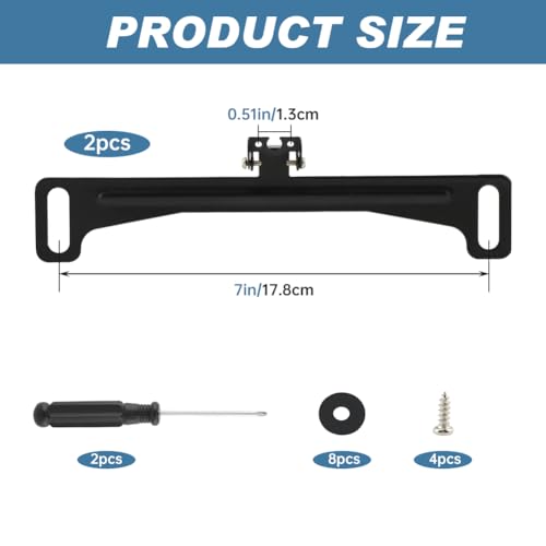 2 Pcs Car Rear View Camera License Plate Bracket, Backup Camera Mount