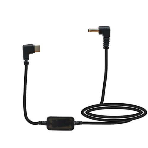 5V USB C to 12V DC 3.5mm X 1.35mm Cable Compatible for Furrion FOS07TADS Vision S Monitor and Other Camera, Speaker, LED Light - Car Charger Adapter Cord 5.5 ft - size: 170 centimeters