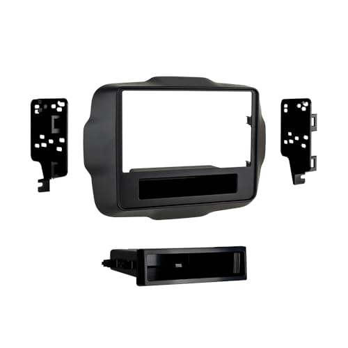 Metra 99-6532B Single DIN Dash Kit for 2015 - Jeep Renegade (Black)