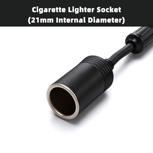 Cliff Top Hella DIN Cigarette Lighter Adapter 12V/24V Motorcycle Cable - color: DIN to Cigarette Adapter 4.5 cm Short Cable