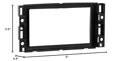 Metra 95-3305 Double DIN Installation Dash Kit for 2006-up Chevrolet Vehicles, Black, Model:953305